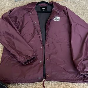 Vans button down rain coat